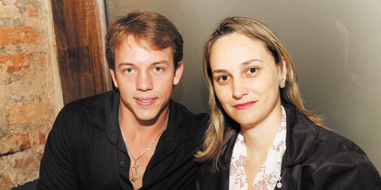 Rafael Del Bel e Taniane Bastianini na Sapataria da Pizza semana passada
